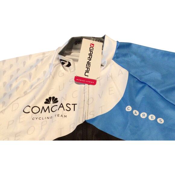 Garneau Comcast Women's Full Zip Cycling Jersey Shirt Size XL Team Apparel NWT - Picture 3 of 6